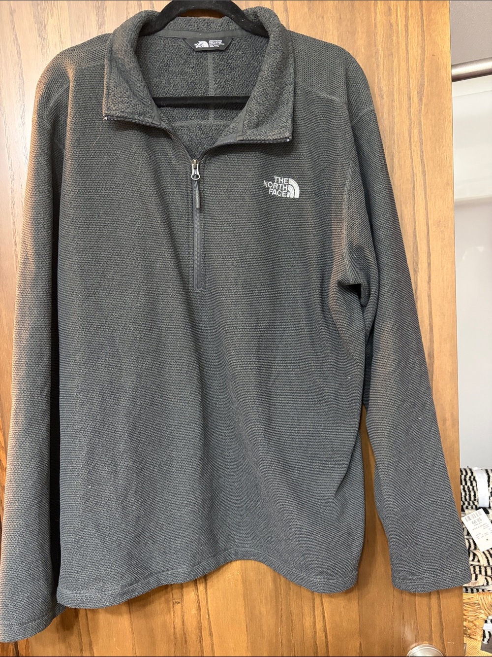 The North Face Men's Dark Gray Quarter-Zip Fleece Pullover